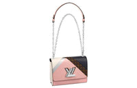 LOUIS VUITTON Twist Cow Leather Shoulder Bag Crossbody Bag Regular Women's Pink