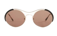 PRADA Metal Aviator Sunglasses Unisex Gold