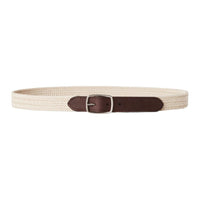 Loro Piana Sewing Detail Belt Men's Beige Width: 3CM