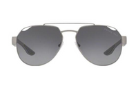 PRADA Plastic Aviator Sunglasses Women's Silver