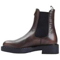 PRADA Short Chelsea Boots 5cm Women's Brown
