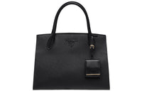 PRADA Leather Handbag Shoulder Bag Crossbody Bag Women's Black