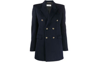 SAINT LAURENT Jacket Women's Blue