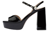 MIU MIU Strap Sandals Women's Black
