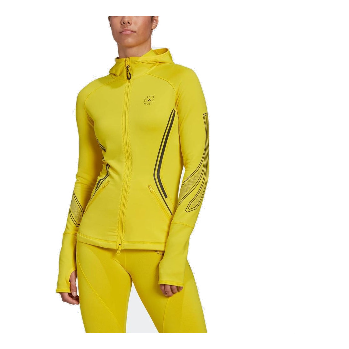 (WMNS) adidas By Stella McCartney TruePace Midlayer COLD.RDY Jacket Asia Sizing 'Yellow' HG6860