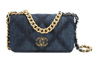 CHANEL 23C Spring WOC Denim Handbag Shoulder Bag Crossbody Bag Regular Women's Dark Blue