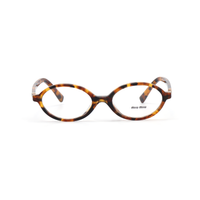 MIU MIU Eyewear Tortoiseshell Oval frame Glasses