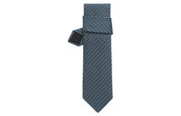 HERMES Ties Men Charcoal Gray/Gray/Light Gray