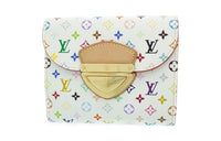 LOUIS VUITTON Leather Wallet Unisex White