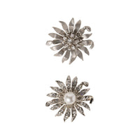 MIU MIU Metal Brooches Unisex Silver
