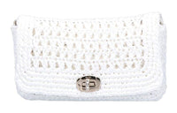 MIU MIU Raffia Shoulder Bag Women's White