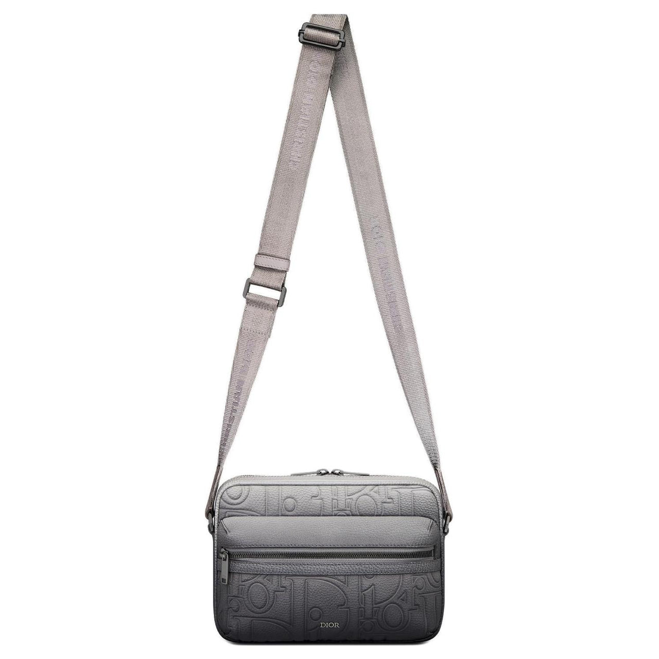 DIOR Rider 2.0 Cow Leather Messenger Bag Crossbody Bag Men's Gray Black Gradient