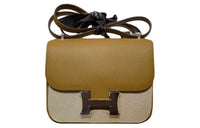 HERMES Constance Epsom Leather Shoulder Bag Crossbody Bag Mini Women's Brown