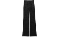 SAINT LAURENT Wide Leg Velvet Trousers