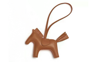 HERMES Lambskin Pendants Unisex Brown
