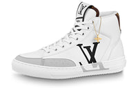 LOUIS VUITTON Charlie Stylish Skateboarding Shoes Men's Gray White