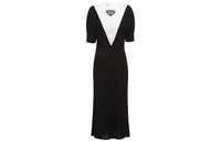 PRADA Short-Sleeved Dresses Women's Black