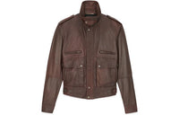 SAINT LAURENT Oversized Leather Jacket