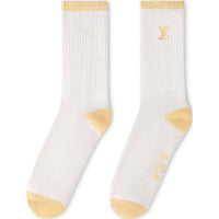 LOUIS VUITTON SS24 Mid Calf Socks Men's 1 Pack Yellow