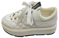 CHANEL Low Top Skateboard Shoes Women's White