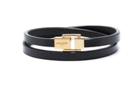 SAINT LAURENT Wraparound-style Leather Bracelet