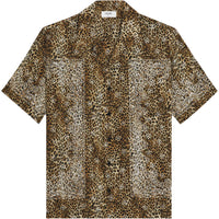 CELINE Leopard Printed Short Sleeved Shirt