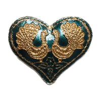 SAINT LAURENT Pre Owned Heart Brooch
