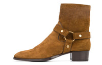 SAINT LAURENT Wyatt Ankle Boots Men's Brown
