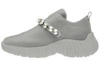 MIU MIU Low-Top Casual Shoes Women's Cloud Gray