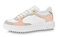 LOUIS VUITTON Time Out Slip-Resistant Low-Top Casual Shoes Women's White