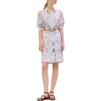 HERMES Short-Sleeved Dresses Women's Blue