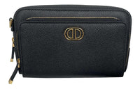 DIOR 30 Montaigne Cow Leather Camera Bag Handheld Shoulder Bag Crossbody Bag Small Size Unisex Black