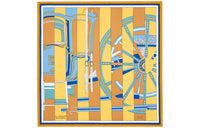 HERMES Silk Scarves Women's Orange