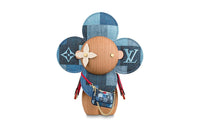 LOUIS VUITTON VIVIENNE DENIM MONOGRAM CHECK Limited Denim Trendy Figures 20cm