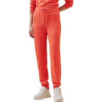 HERMES Knitted Sports Pants Women's Orange