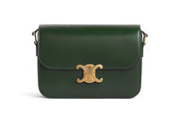 CELINE Triomphe Glossy Calfskin Crossbody Bag Shoulder Bag Women's Jasper