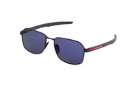 PRADA Metal Rubber Square Sunglasses Men's