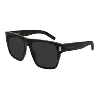 SAINT LAURENT Acetate Square Sunglasses Women's Black