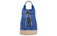 Loro Piana Canvas Bag, Bucket Bag, Handbag, Shoulder Bag Women's Blue