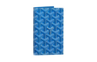 GOYARD Grenelle Canvas With Leather Card Holder Passport Holder Unisex Blue