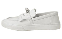 HERMES Game Loafers Women's White
