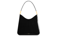 SAINT LAURENT Cow Leather Hobo Bag Handbag Shoulder Bag Women's Black