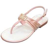 CHANEL Strap Sandals Women's Light Pink