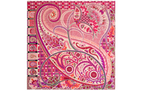 HERMES Silk Scarves Women's Purple