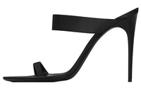 SAINT LAURENT Double-strap 110mm Silk Mules