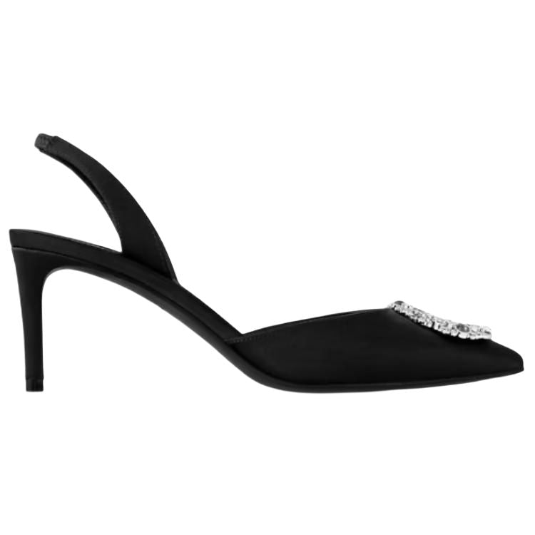 LOUIS VUITTON Met Slim Heel High Heels 6.5cm Women's Black