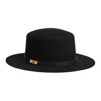 HERMES Rabbit Fur Felt Top Hats Women's Black