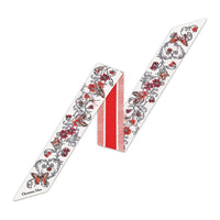 DIOR Mulberry Silk Scarves Women's Red