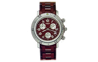 HERMES Wrist Watch Automatic Mechanical Movement Stainless Steel Strap Red Watch Dial Men's Watches