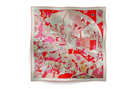 HERMES Silk Scarves Women's Multicolor